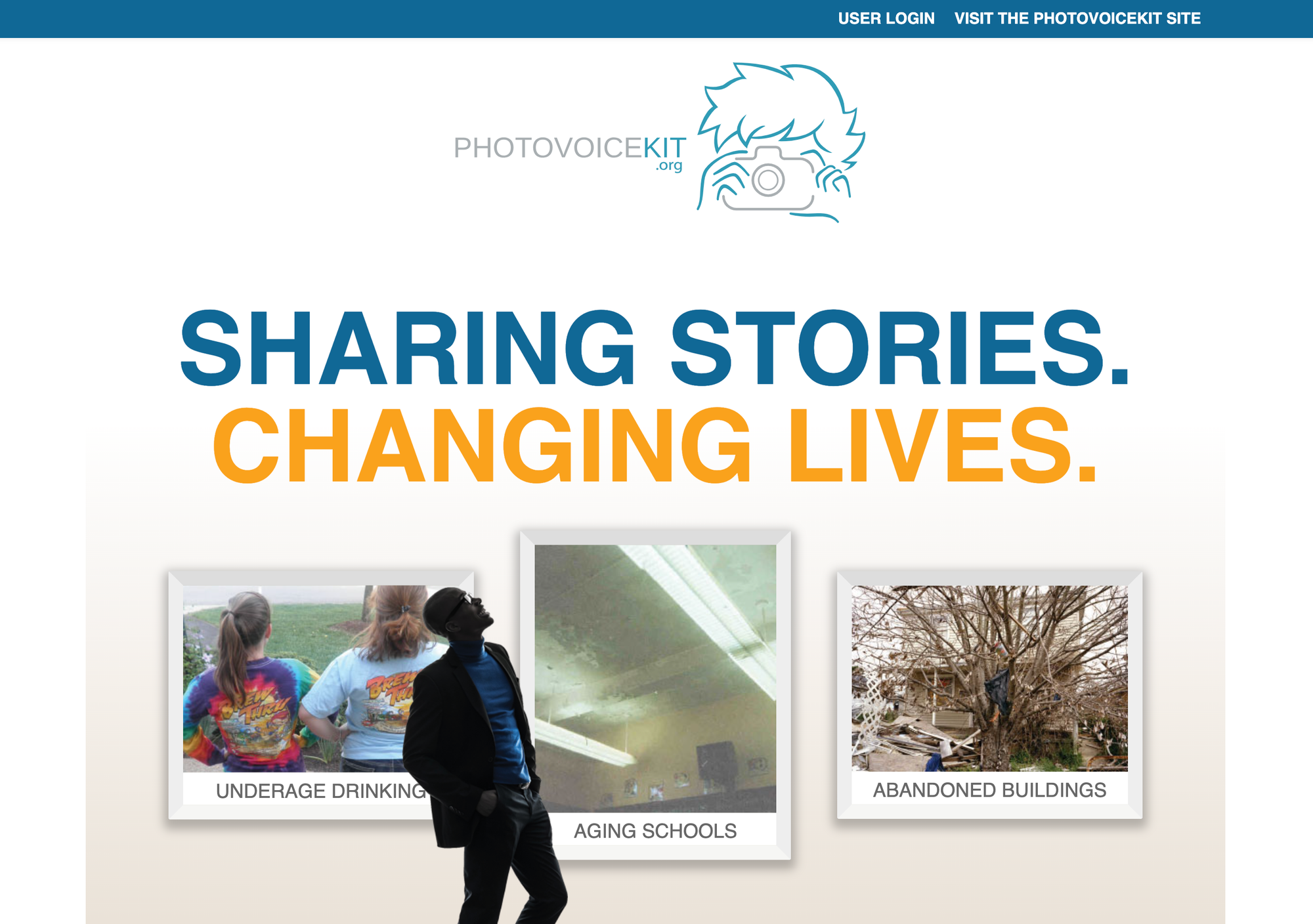 landing page for PhotovoiceKit.org