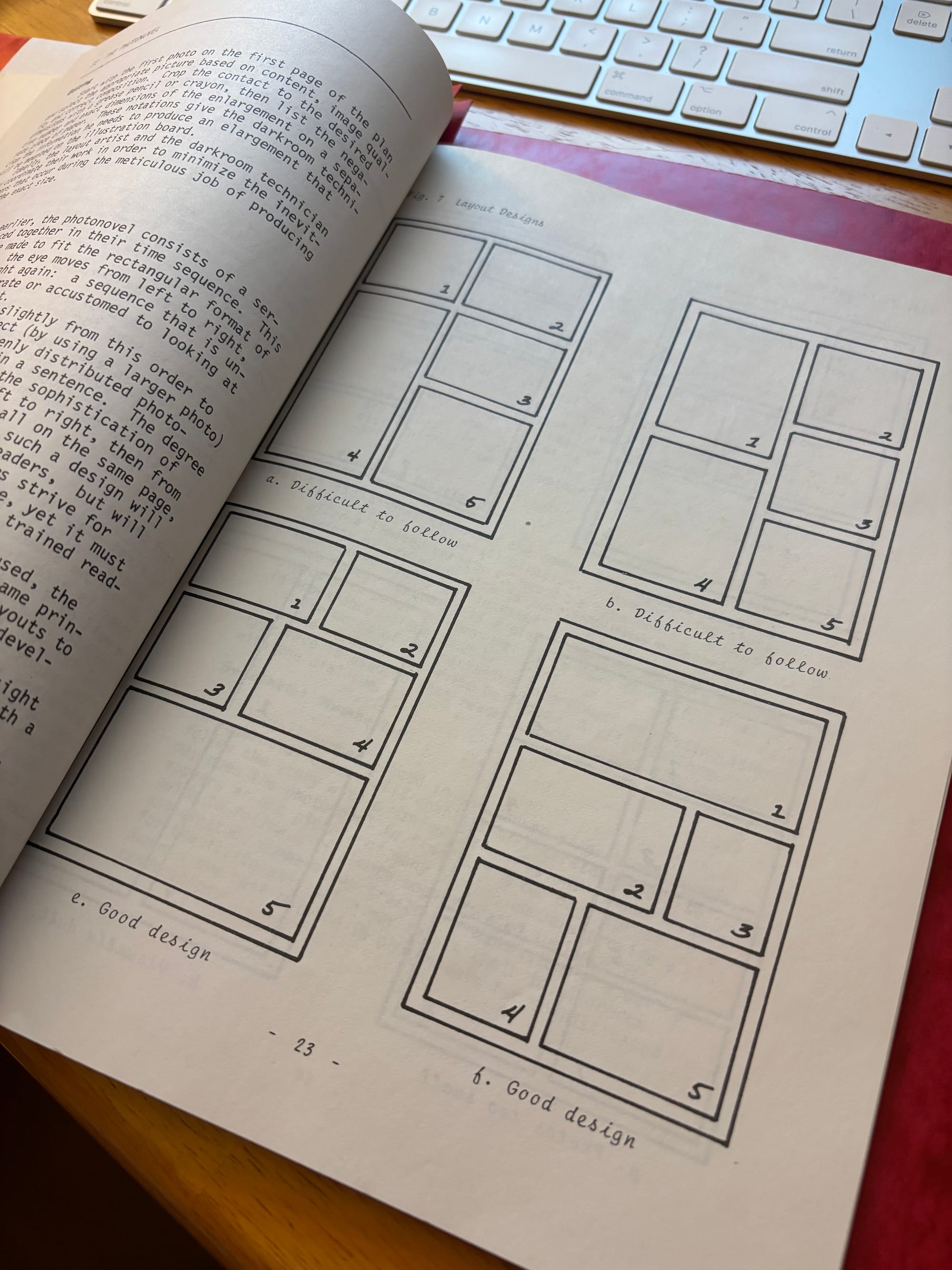 four examples of good and bad page layouts 